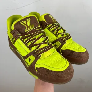 Louis Vuitton Brown/Neon Green Low Trainers