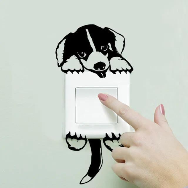 Lovely Beagle Light Switch Stickers