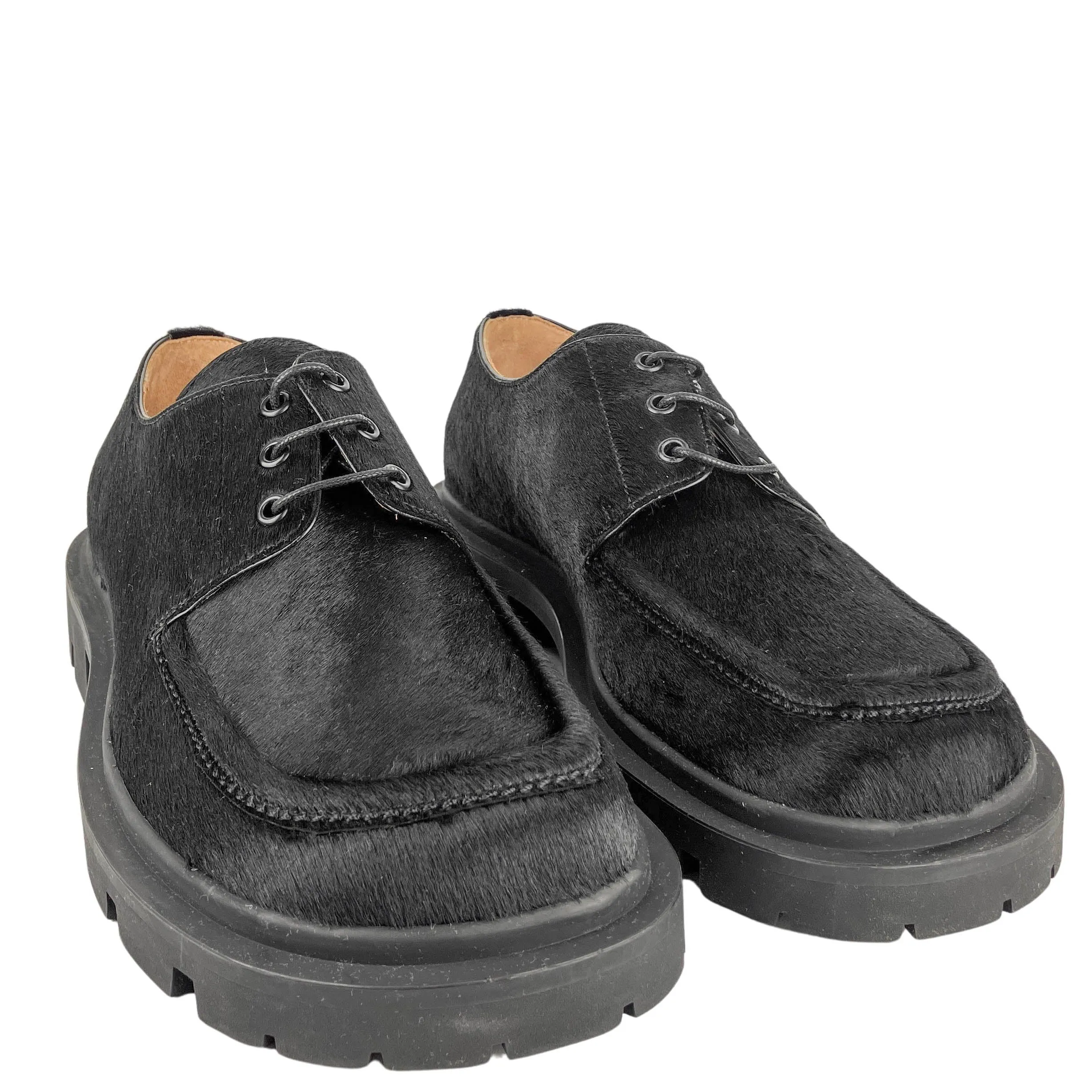 Maison Margiela Hide Derby Shoe in Black