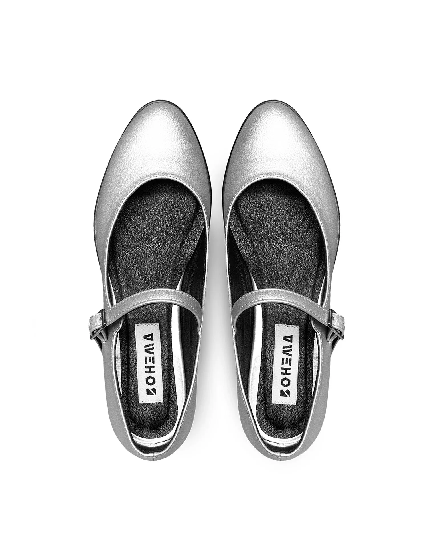 Mary Jane Pumps Ballerinas Silver