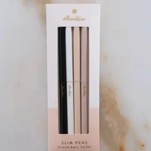 matte neutrals slim pens