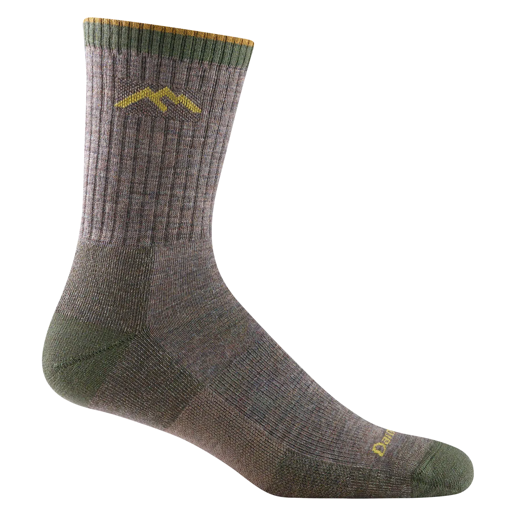 Men's Hiker Micro Crew Midweight Hiking Sock - Taupe