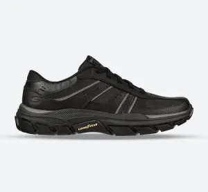 Men's Relaxed Fit Skechers 204330 Respected Edgemere Good Year Walking Trainers - Black