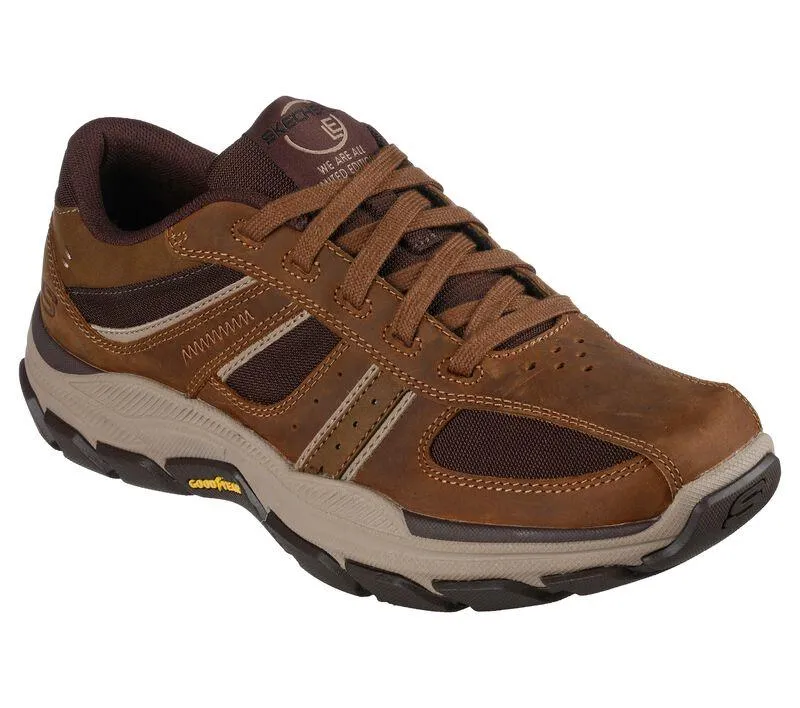 Men's Relaxed Fit Skechers 204330 Respected Edgemere Good Year Walking Trainers