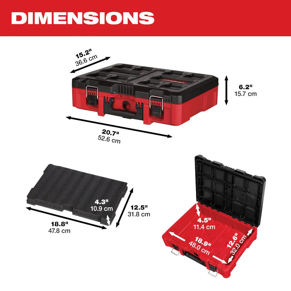 Milwaukee 48-22-8450 Packout Tool Case W/ Foam Insert