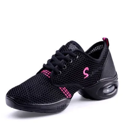 Modern Women Dance Sneakers Jazz  Shoes Genuine Leather Size 35-40