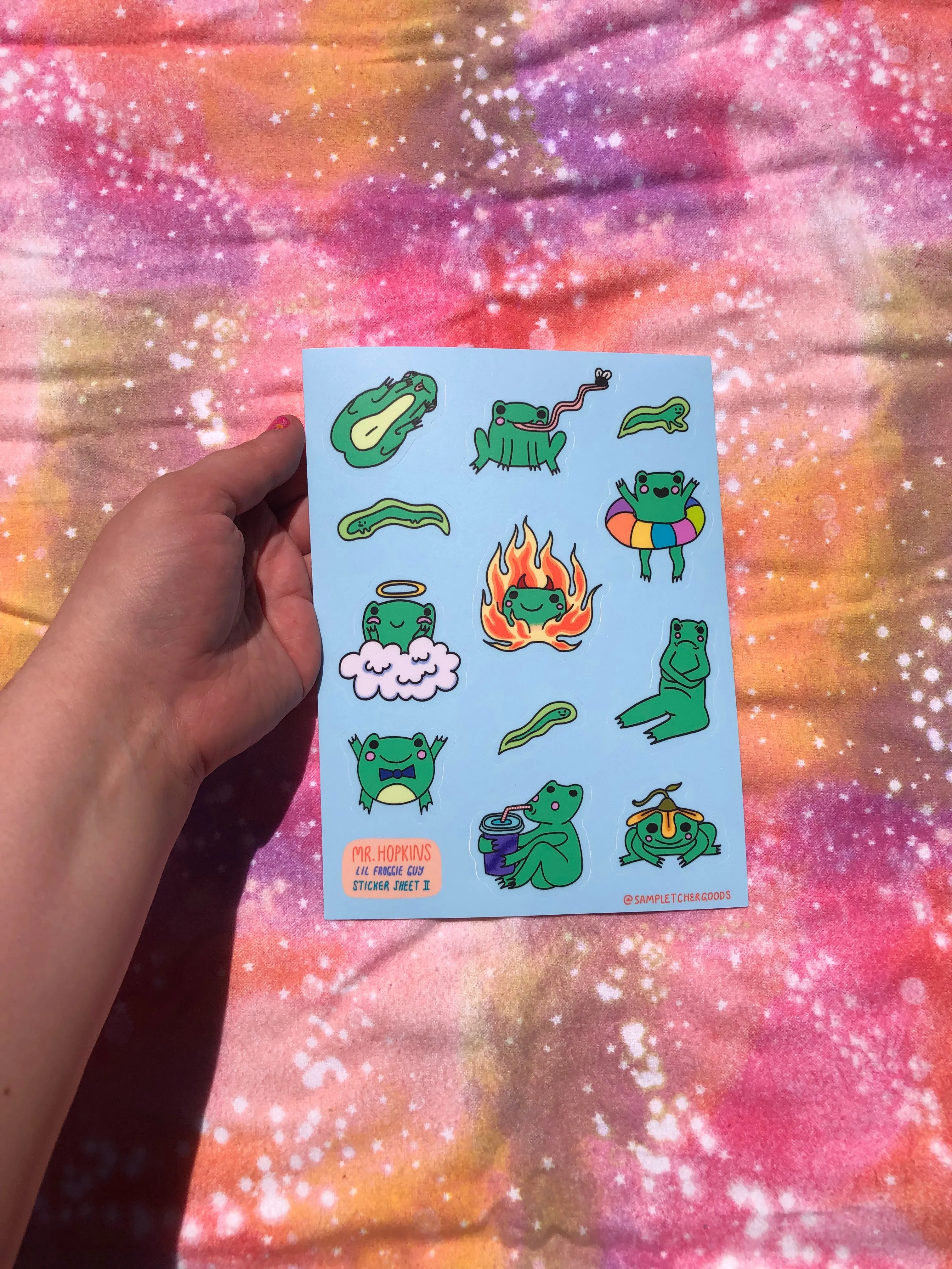 Mr Hopkins the Lil Froggie Guy Version 2 ~ Waterproof and UV Protected Stickers