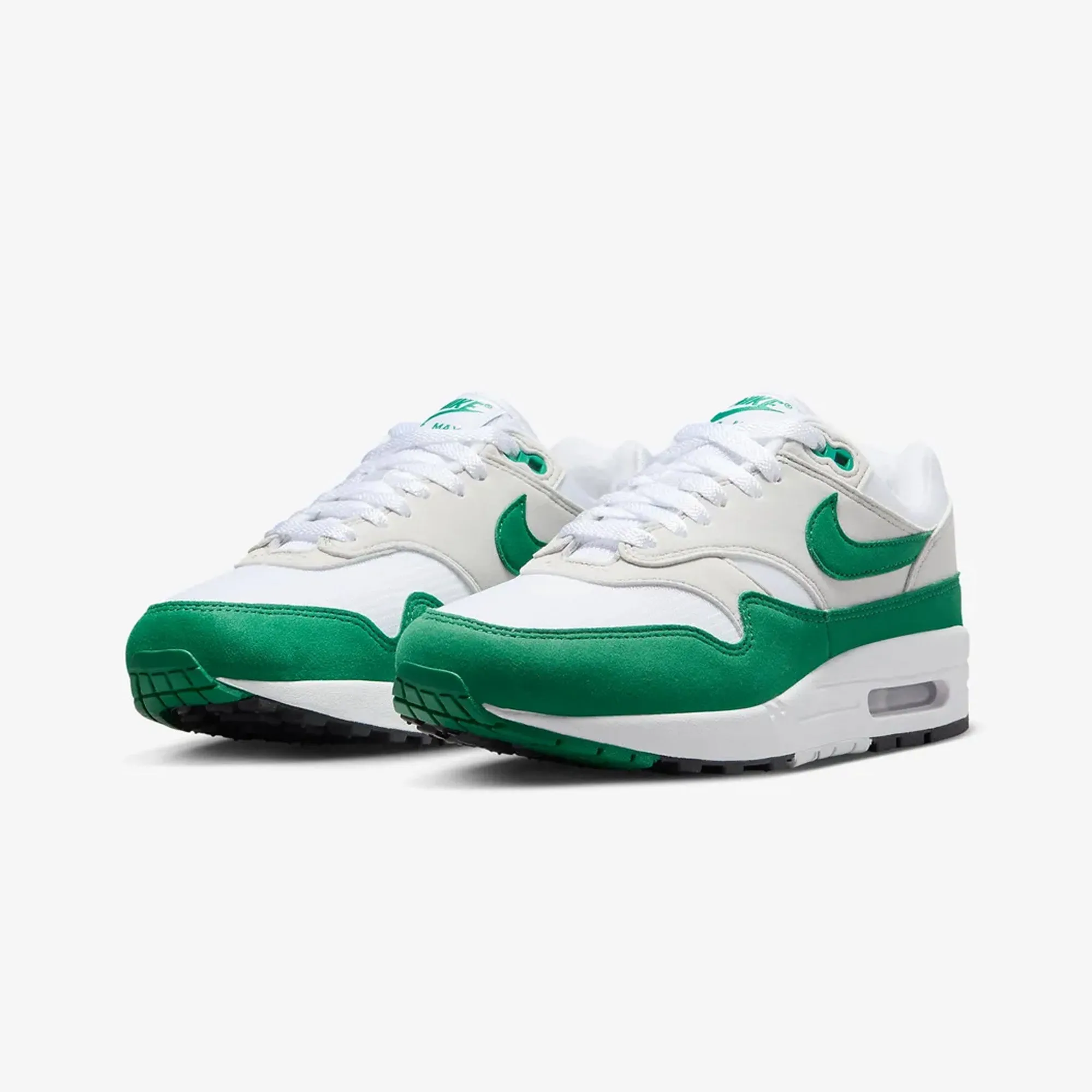 Nike | WMN'S AIR MAX 1  { NEUTRAL GREY/MALACHITE-WHITE-BLACK