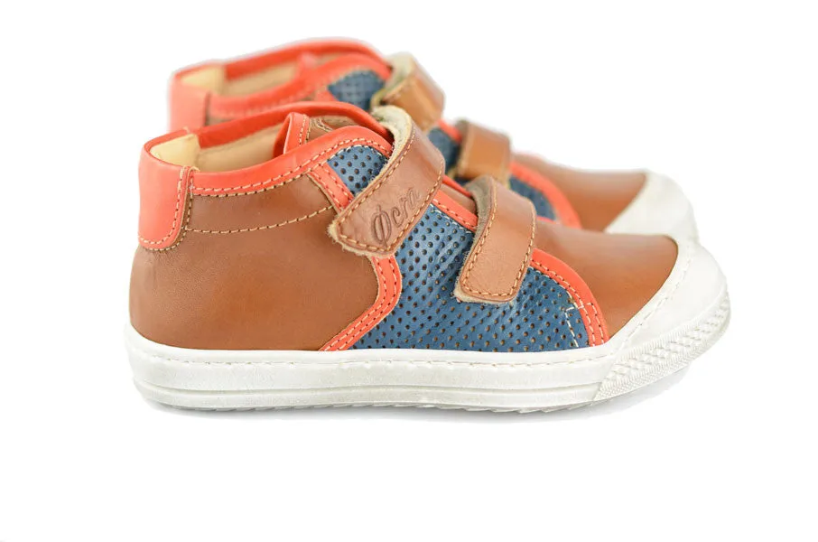 Ocra Boys Brown, Blue & Orange Hightop