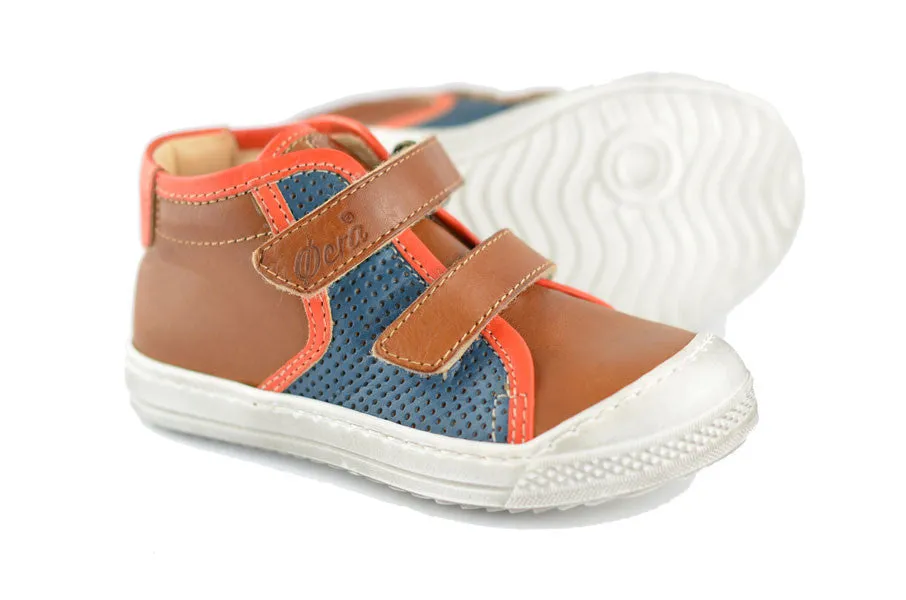 Ocra Boys Brown, Blue & Orange Hightop