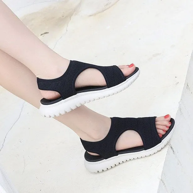 OCW Walking Orthopedic Sandals For Women Cut-out Sleeve Mesh Beach Sandals