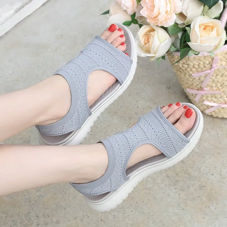 OCW Walking Orthopedic Sandals For Women Cut-out Sleeve Mesh Beach Sandals