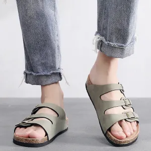 OCW Women Suede Walking Orthopedic Sandals Light Flat Summer