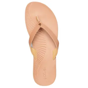 OluKai Women's Ao Loa Leather Sandals - Golden Sand