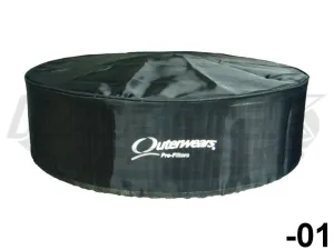 Outerwears Round Cylindrical Pre-Filter Cover 11" Diameter 6" Tall With The Top