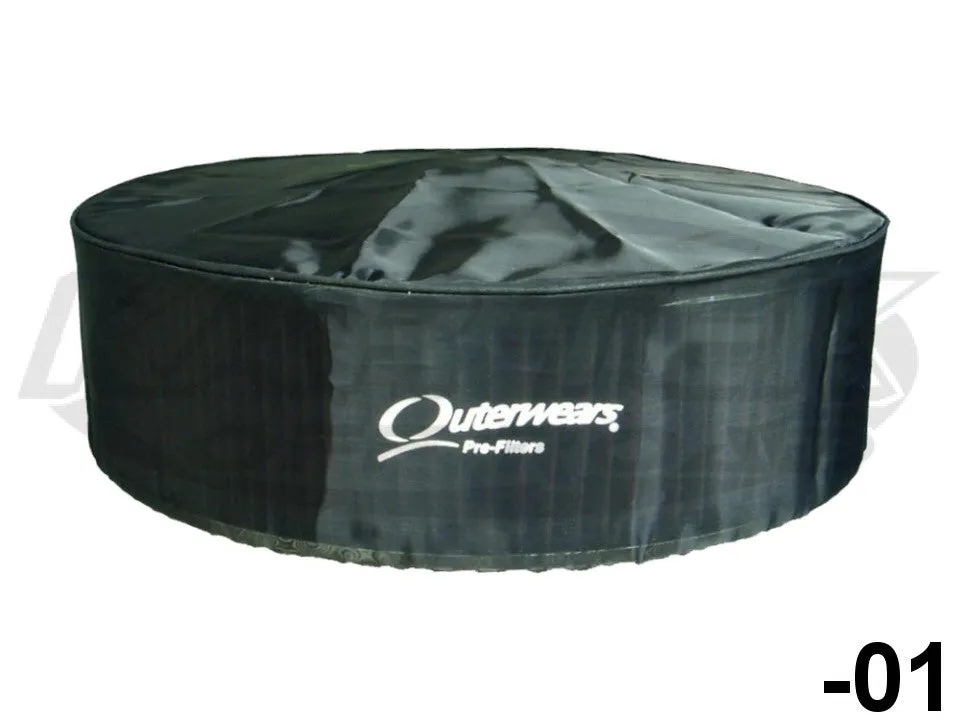 Outerwears Round Cylindrical Pre-Filter Cover 14" Diameter 6" Tall With The Top