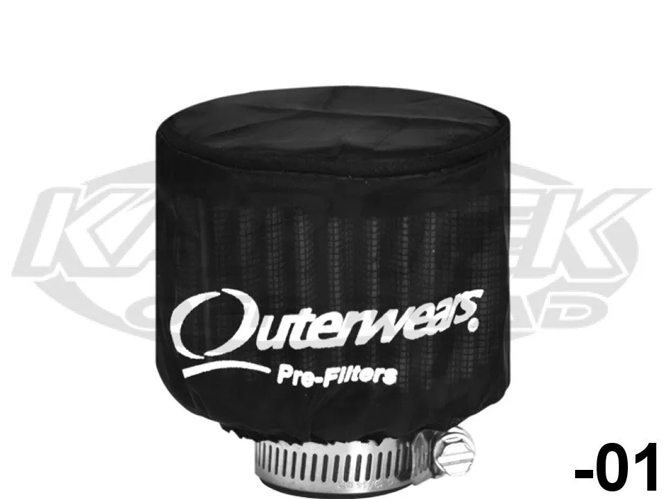 Outerwears Round Cylindrical Pre-Filter Cover 4-1/2" Diameter 5" Tall With The Top