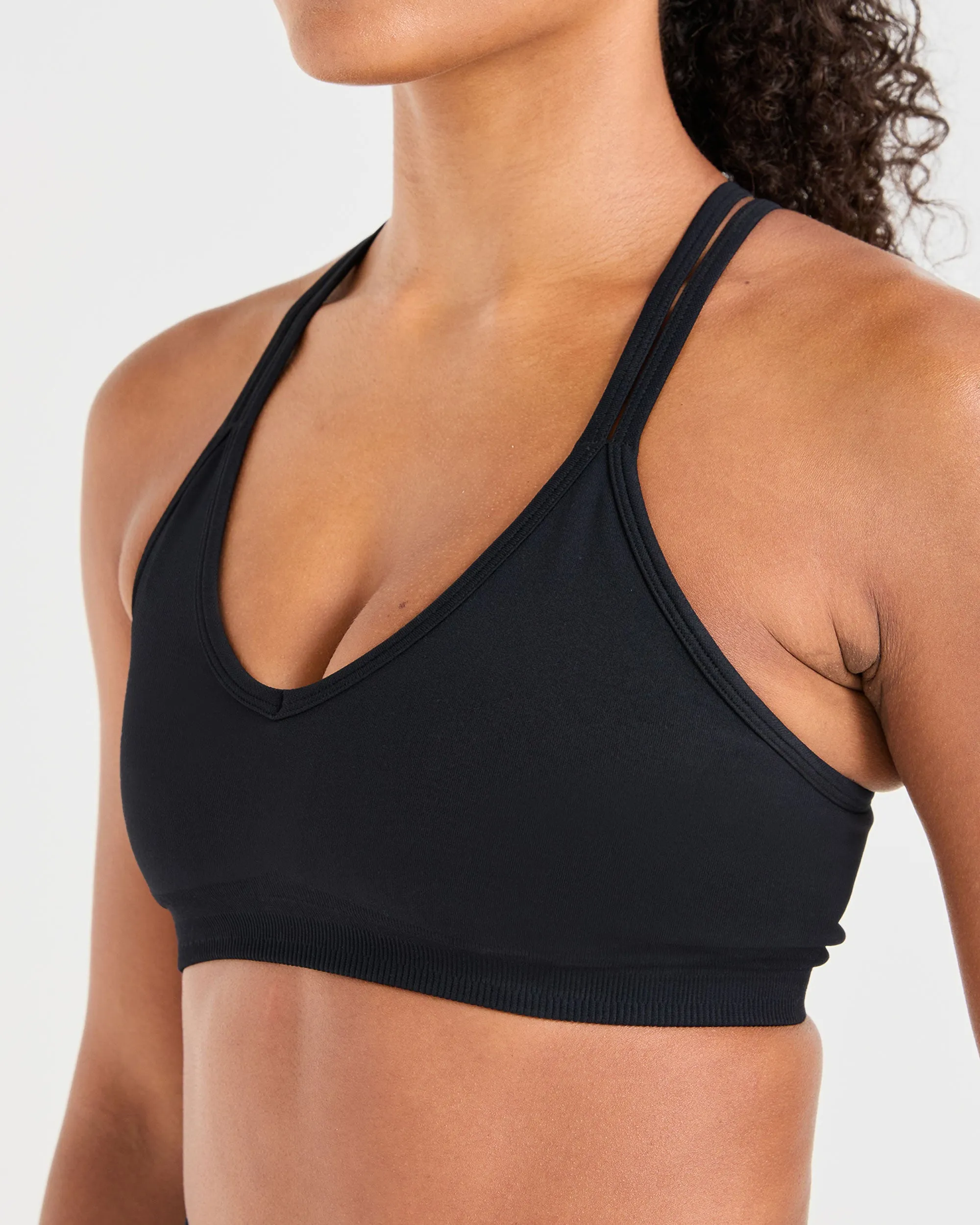 Power Seamless Sports Bra - Black