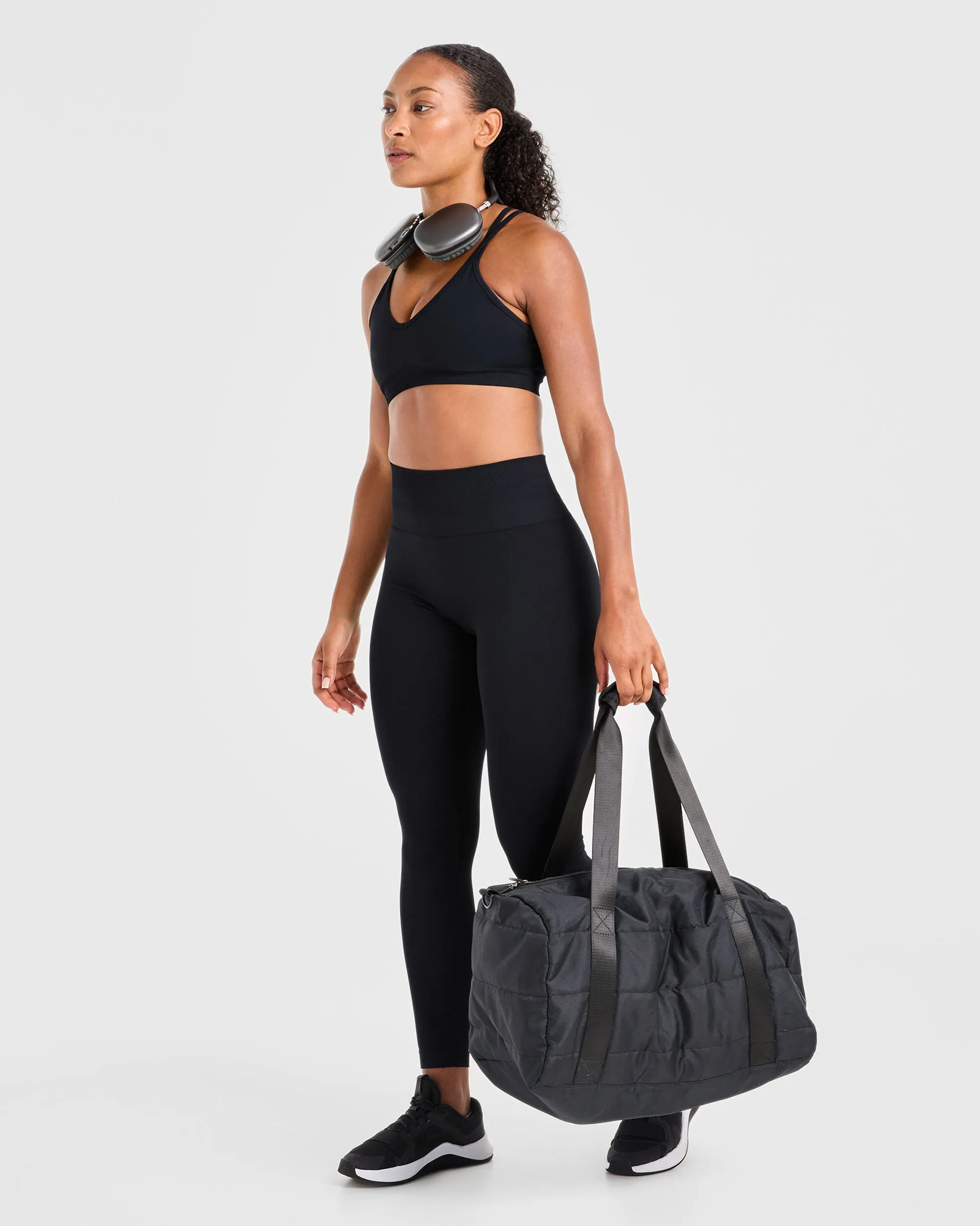 Power Seamless Sports Bra - Black