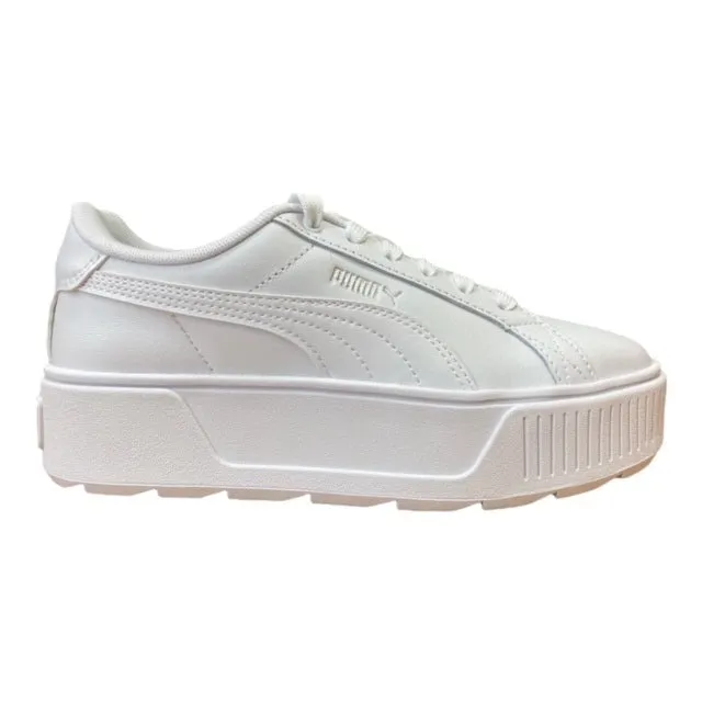 Puma scarpa sneakers con zeppa da donna Karmen L 384615 01 bianco