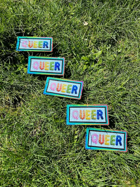 Queer ~ Sequin Patch Inspired Waterproof Holographic Sticker