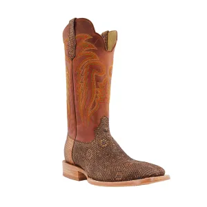 R. WATSON MEN'S COGNAC RING LIZARD WESTERN BOOT - RW7901-2