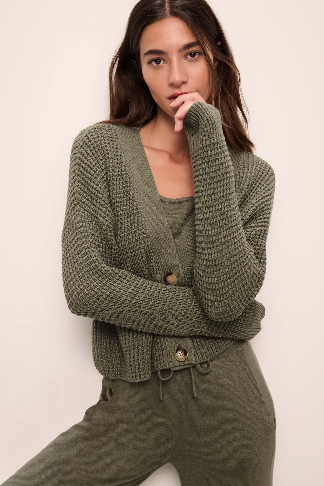 Recycled Sweater Cropped Cardigan