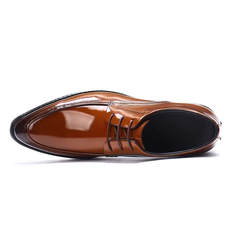 Refined Leather Lace-Up Derbies