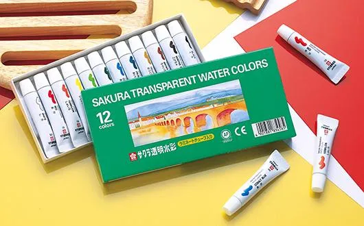 Sakura Transparent Watercolors Tubes Set Of 12