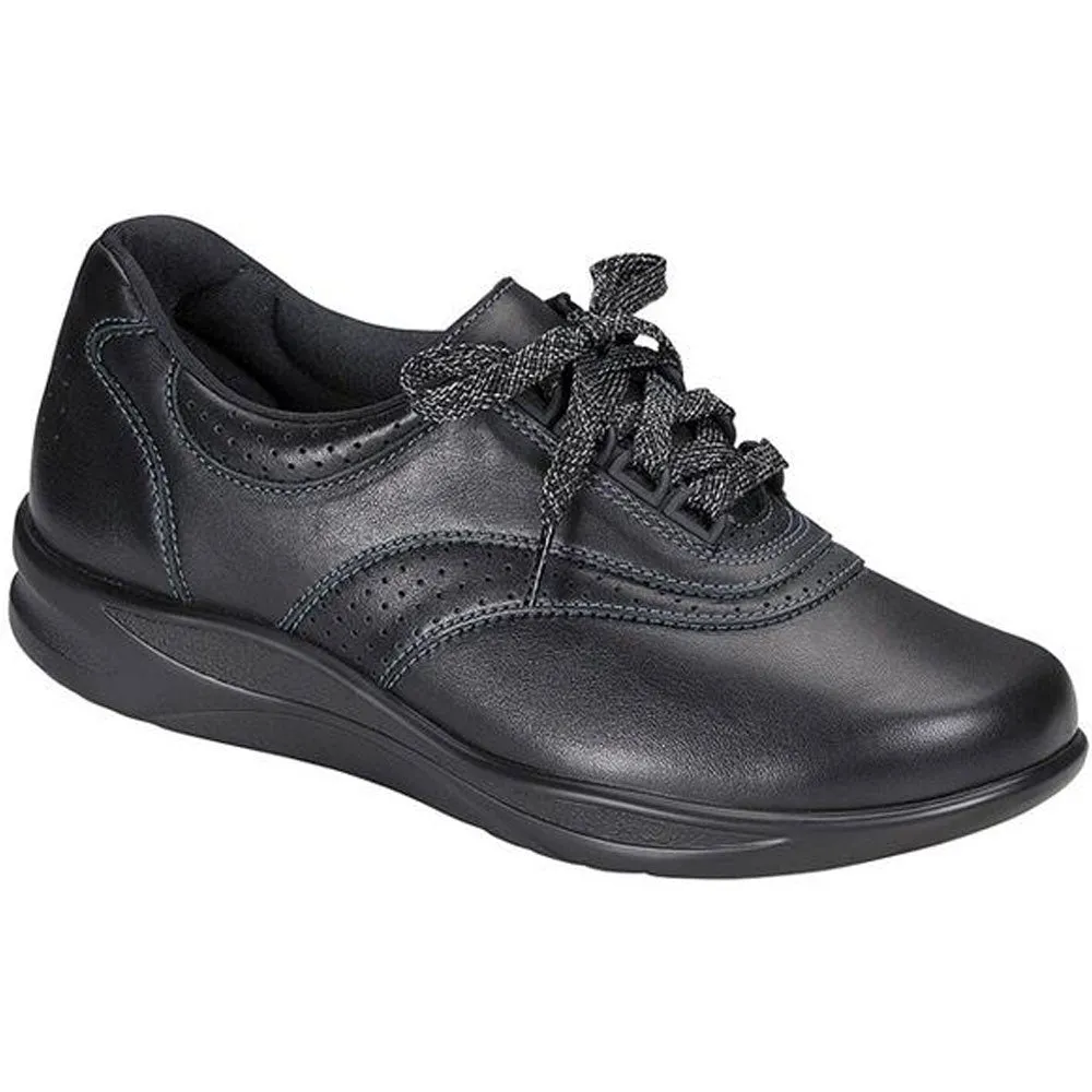 SAS Walk Easy Black Leather (Women's)