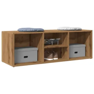 Shoe Storage Bench Artisan Oak 105x35x35 cm Engineered Wood