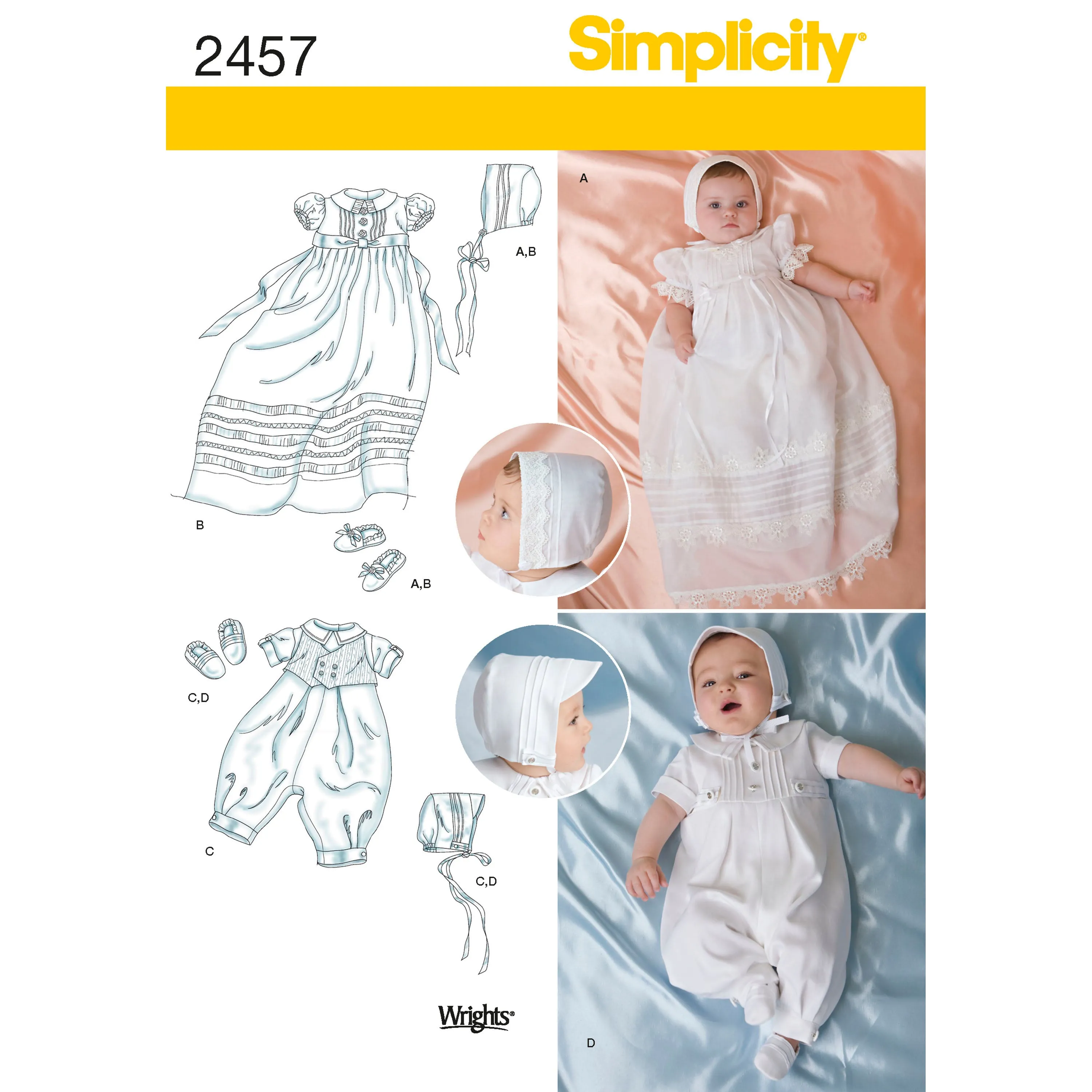 Simplicity Pattern 2457 Babies' Special Occasion