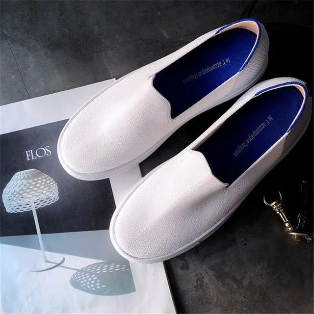 Slip-On Canvas Shoes for Women with Bunions