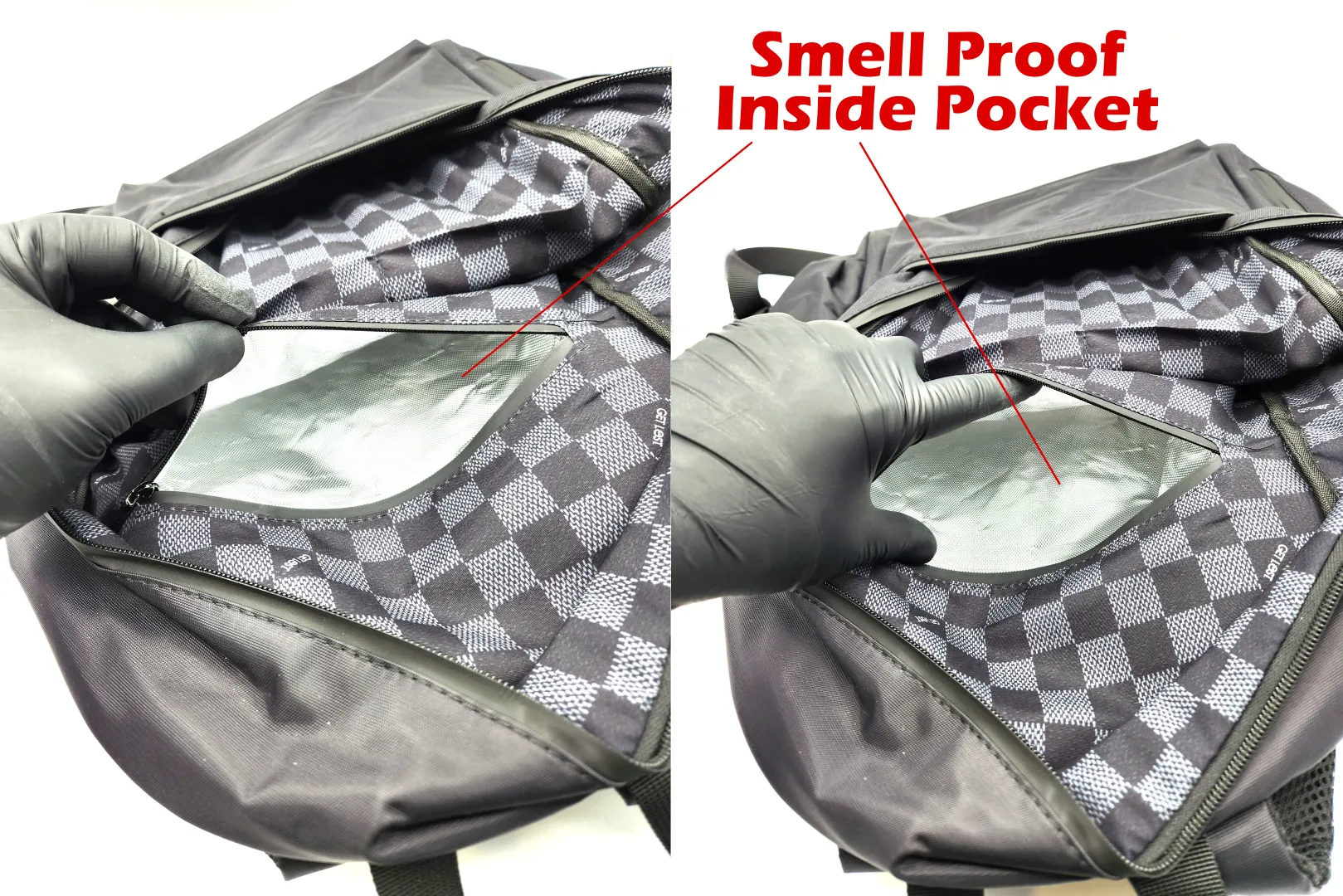 Smell-Proof Premium Backpack by GET LOST (GRAY)