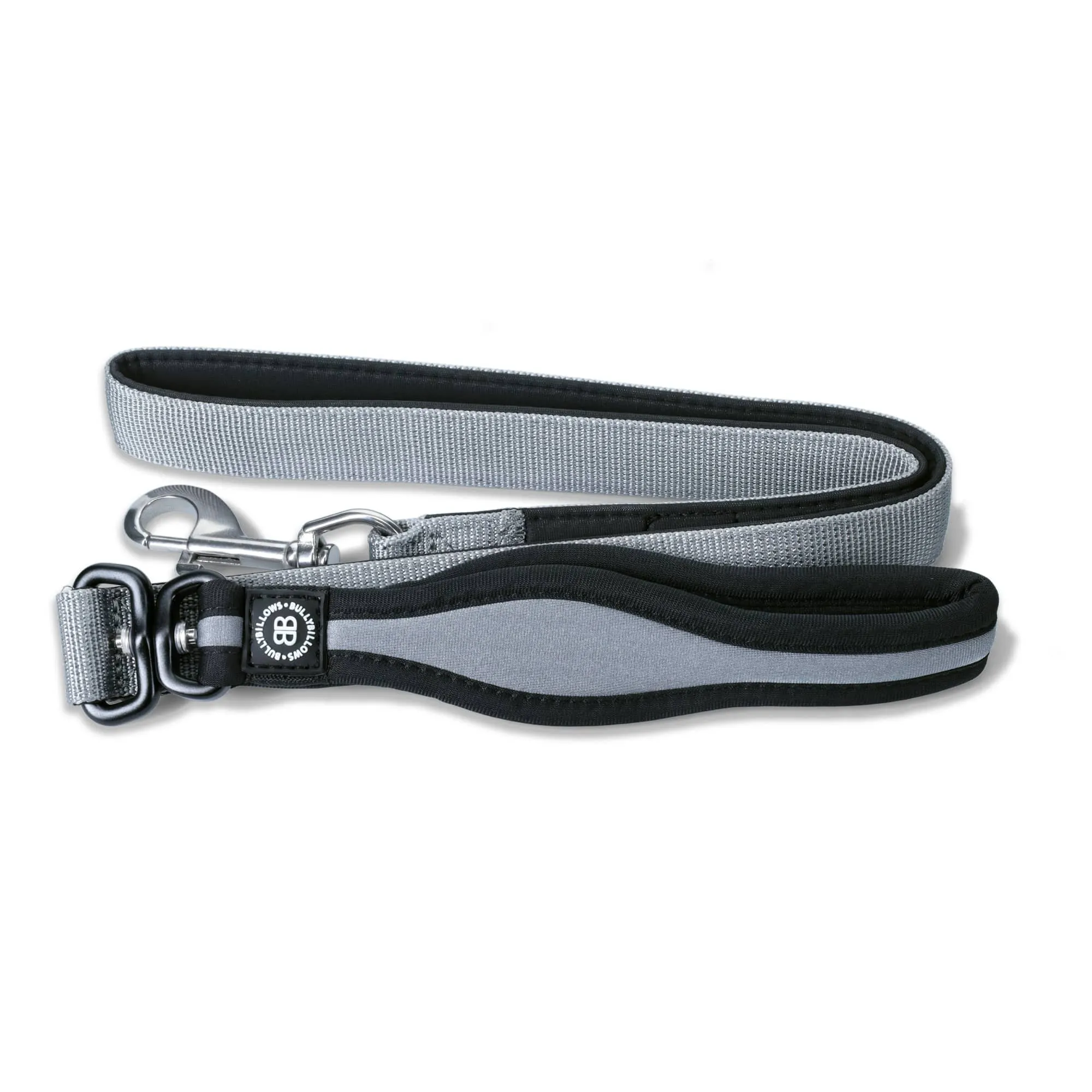 Snap Hook Clasp Lead - Metal Grey