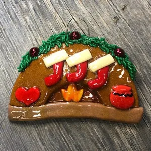 Southwest Fireplace  Christmas Ornament