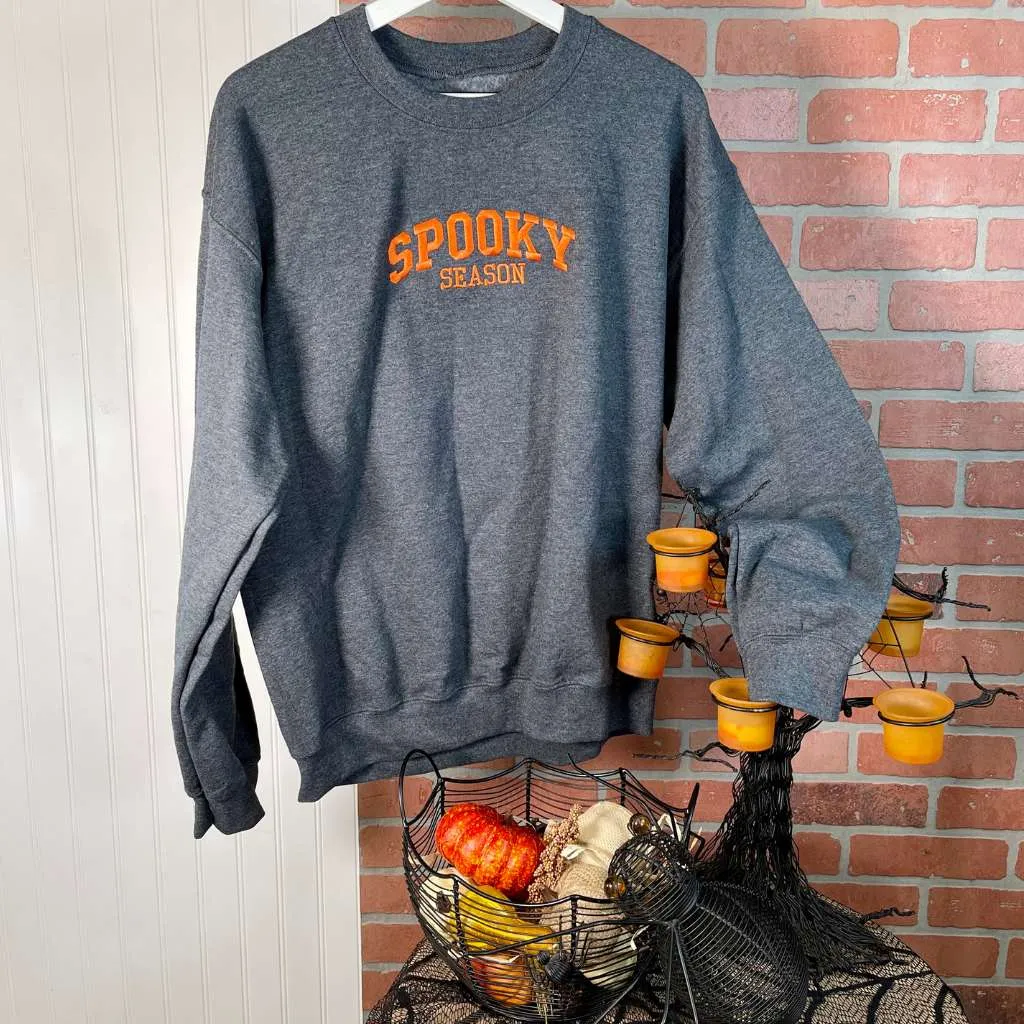 Spooky Season Embroidered Sweatshirt