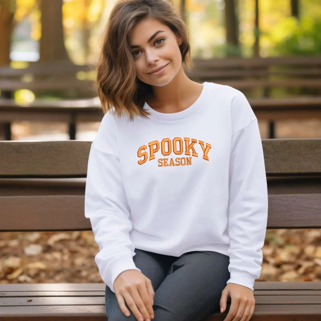 Spooky Season Embroidered Sweatshirt