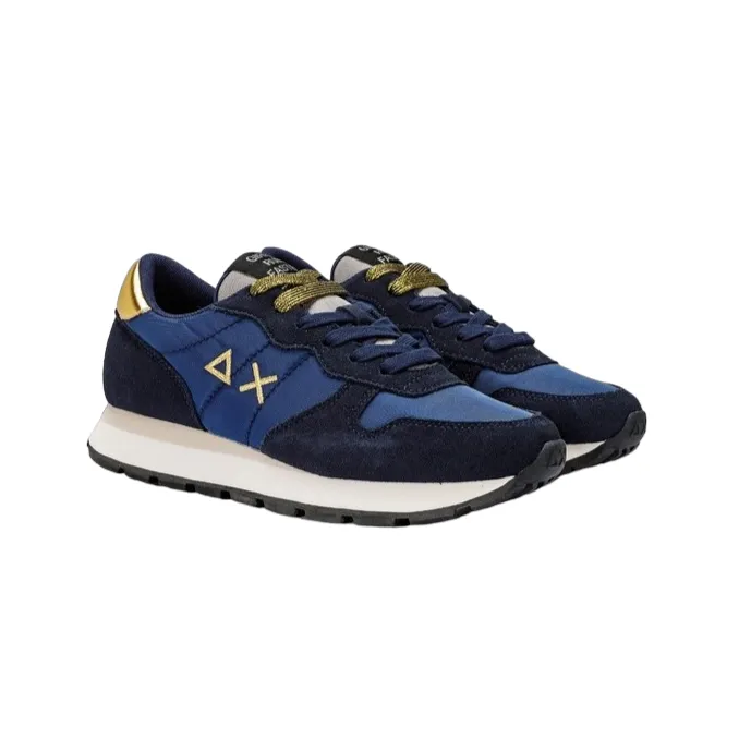 Sun68 scarpa sneakers da donna Ally Gold Z42202 07 blu