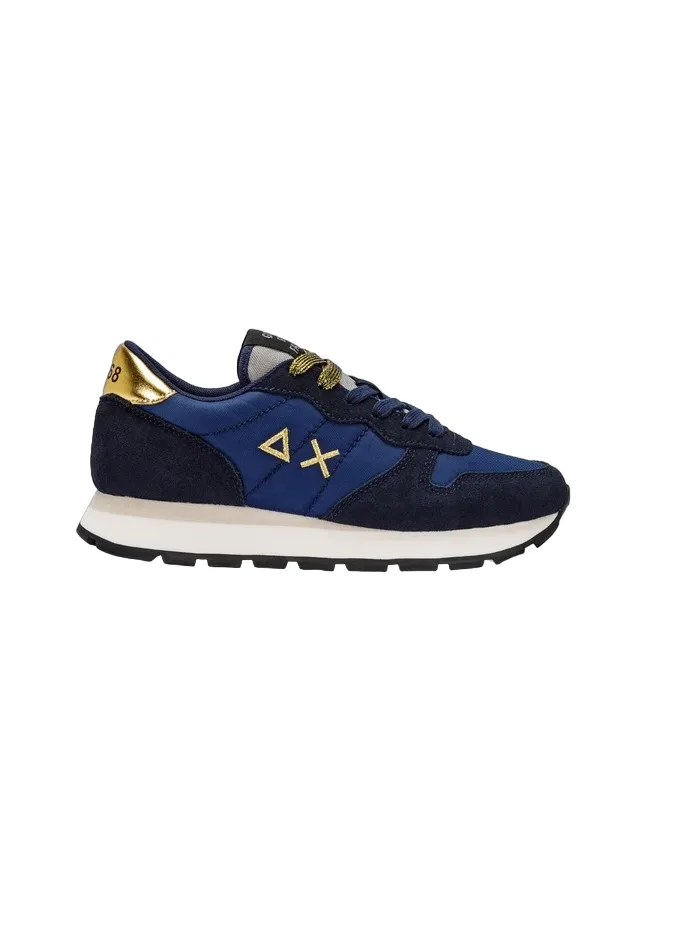 Sun68 scarpa sneakers da donna Ally Gold Z42202 07 blu