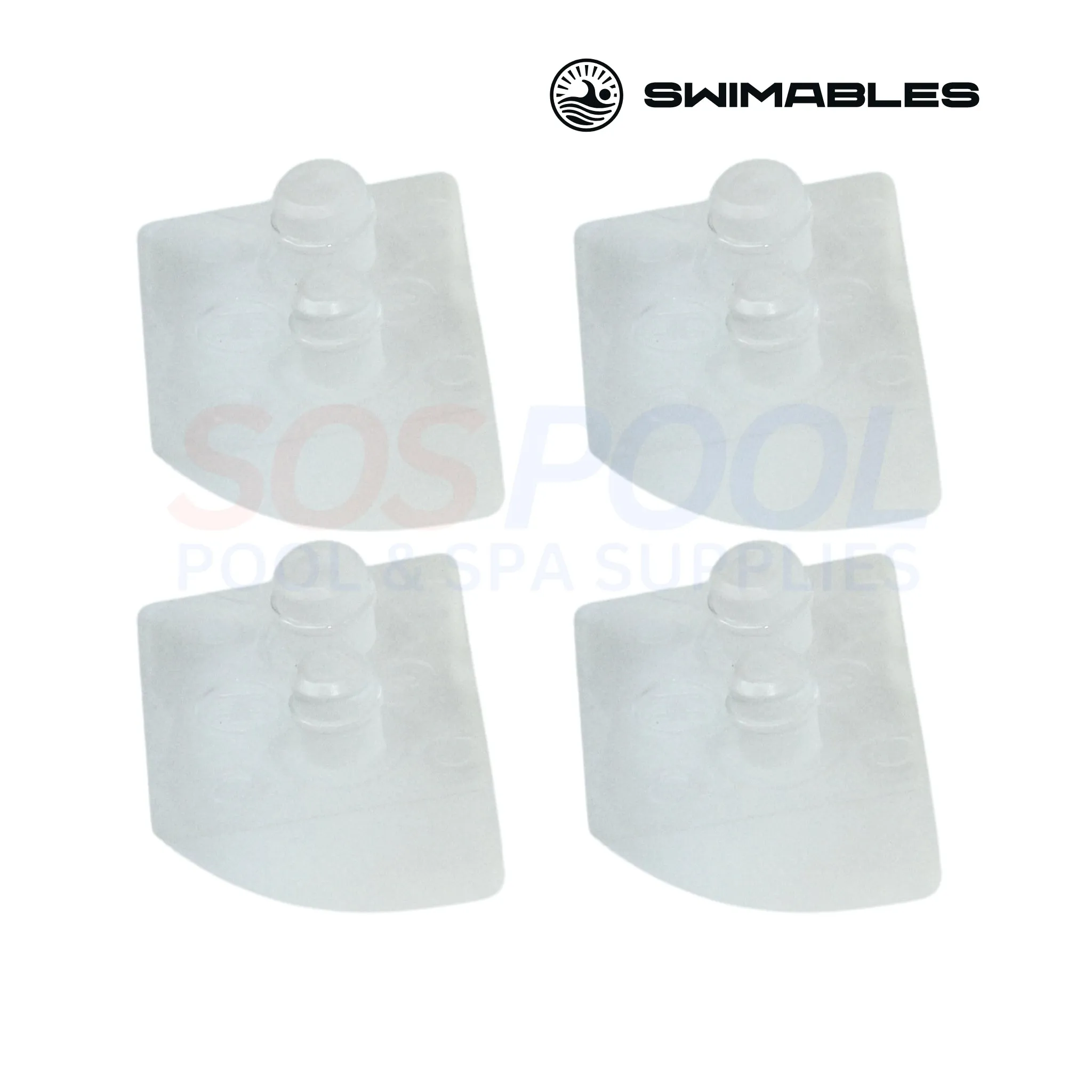 Swimables Concrete Pod Shoes For Navigator Pool Vac Cleaners | 4 Pack | AXV414P | SW-61-414