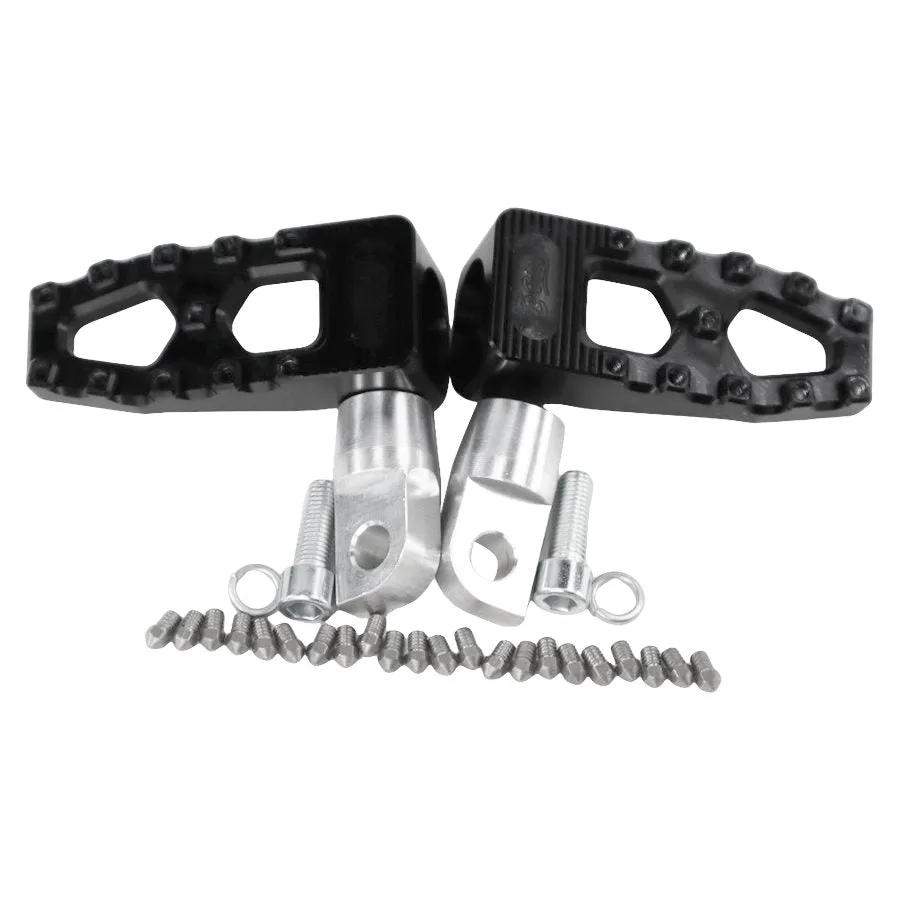 TC Bros. Pro Series Black MX Lite Foot Pegs for Harley Davidson Models