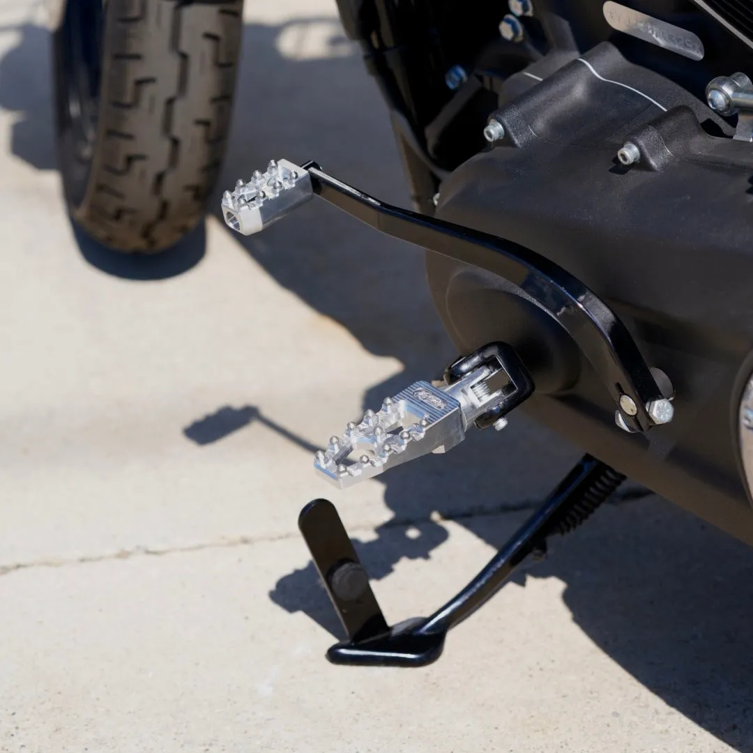 TC Bros. Pro Series MX Lite Rider Foot Pegs for 2018-newer Harley Softail & Pan America