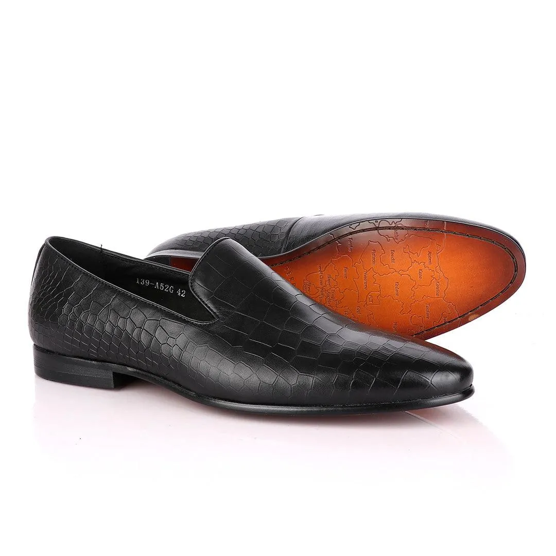 Terry Taylors Croc Skin Leather Formal Loafers.