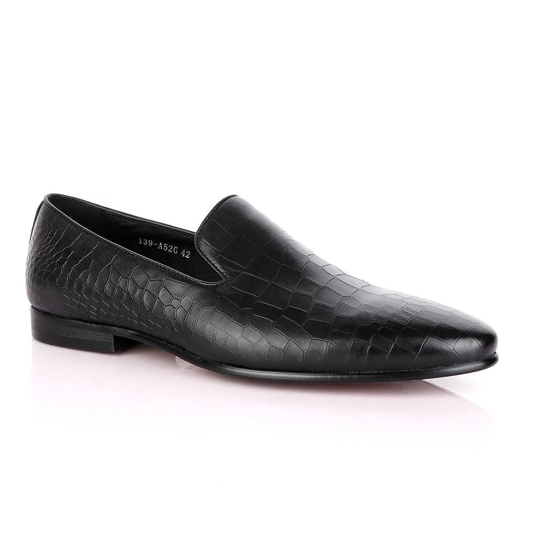 Terry Taylors Croc Skin Leather Formal Loafers.