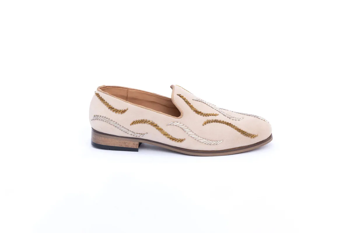 TIDELINE EMBROIDERY SHOES- BEIGE