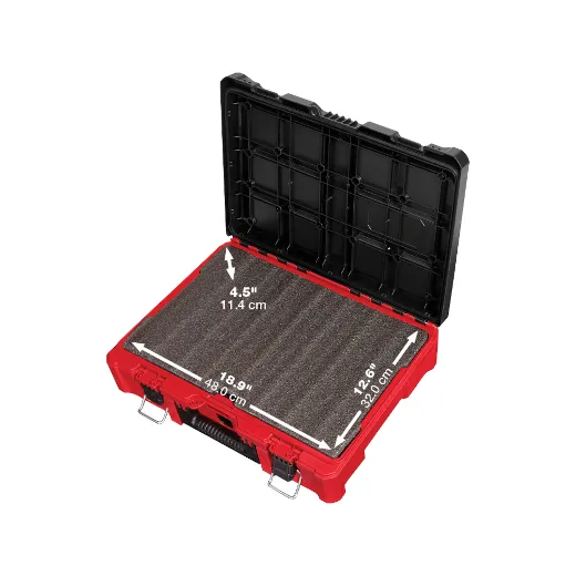 Tool Box - Milwaukee PACKOUT™ Tool Case with Foam Insert, 48-22-8450