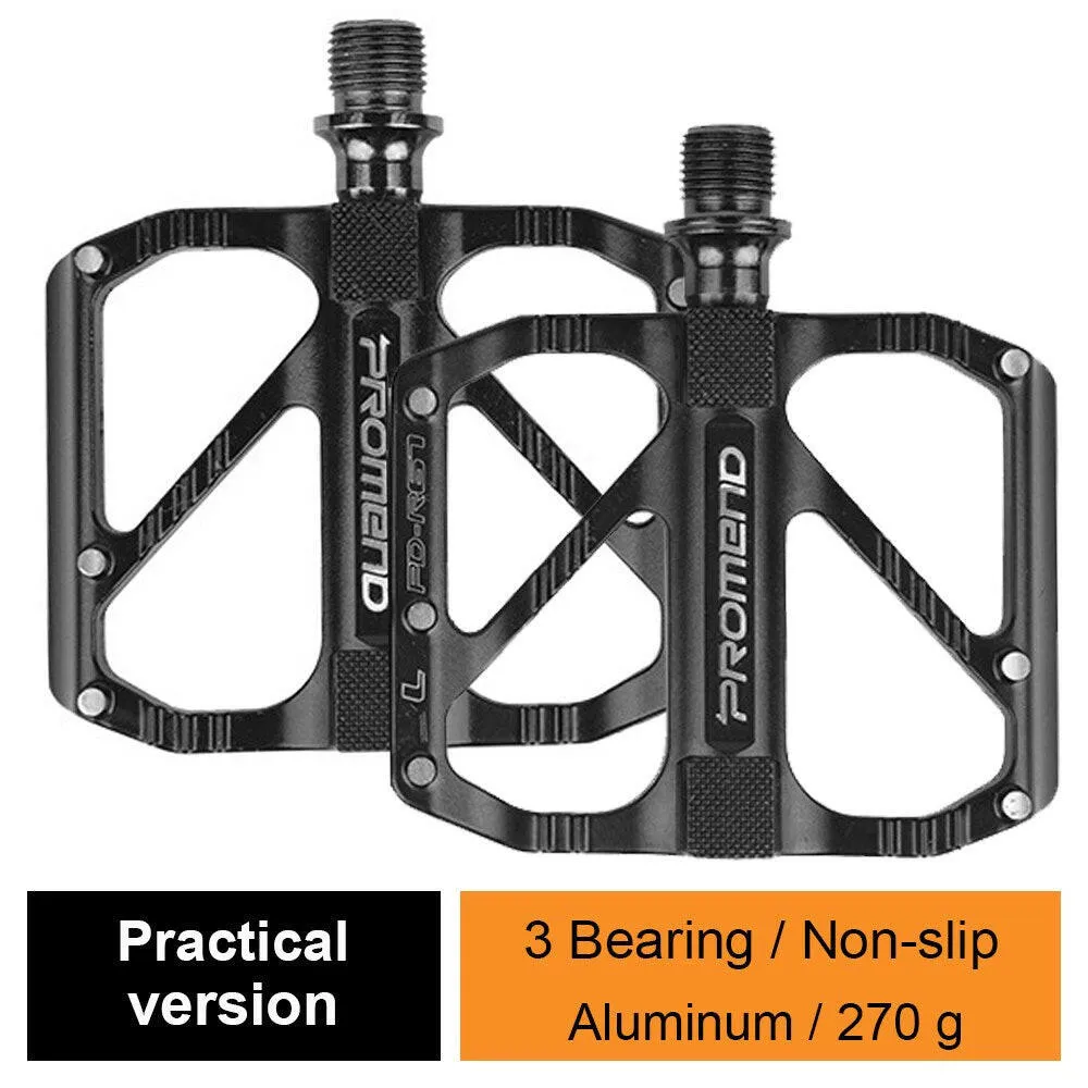 Toptrek 3 Bearings Pedals for Bicycle Ultralight Anti-slip CNC BMX MTB Road Bike Pedal Cycling Plate Clip Cleats Bike Pedals