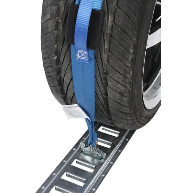 Wheel Strap with Etrack Fittings & 3 Rubber Blocks