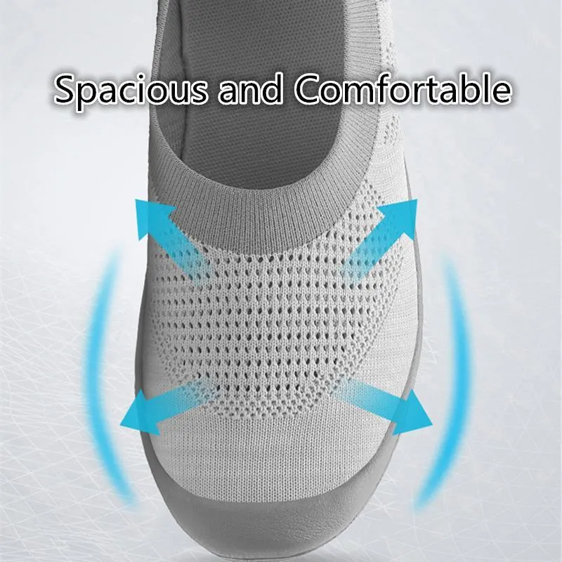 Women Causal Slip-on Wearable Rubber Walking Athletic Sneakers